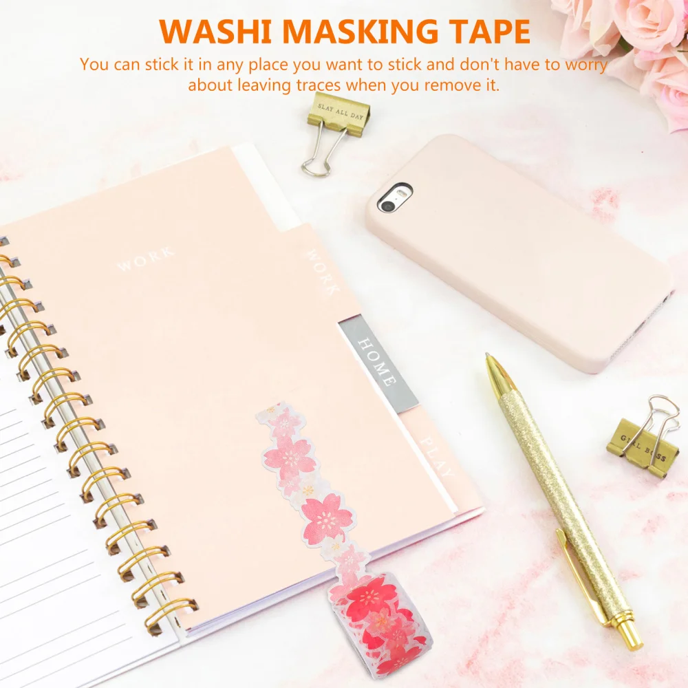 

3 Rolls of Beautiful Washi Tapes Useful Decorative Adhesive Tapes for DIY