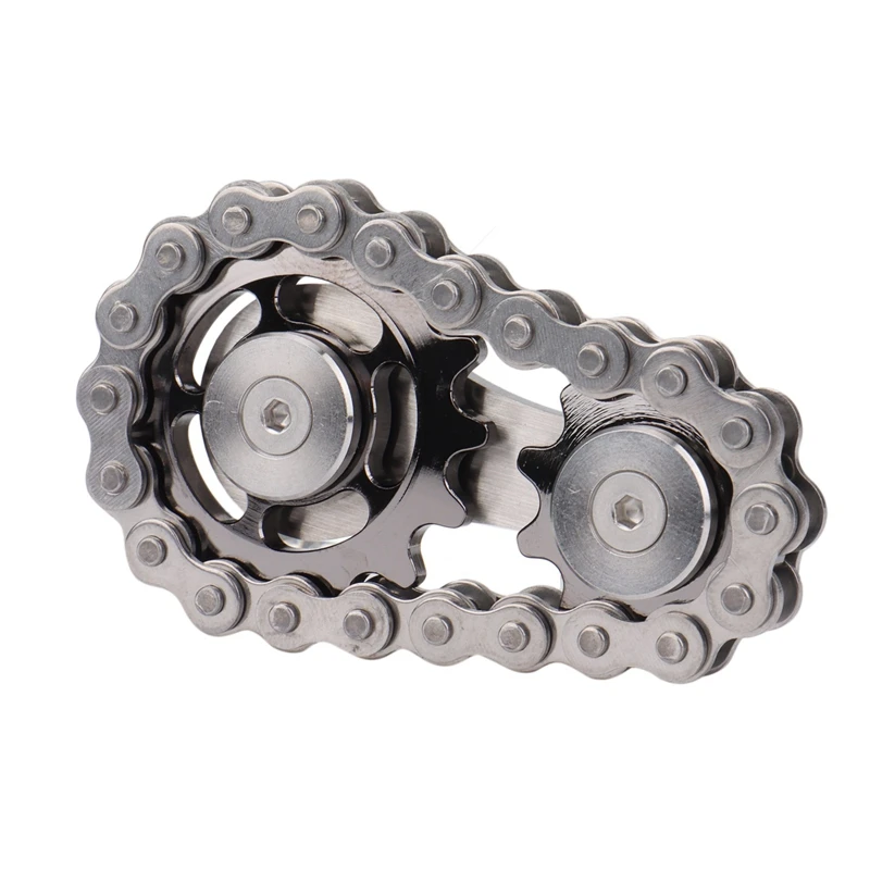 

Sprockets Flywheel Fingertip Gyro Sprockets Chains EDC Metal Toy Gear Chain Gyro Drop Office Stress Relief Toys
