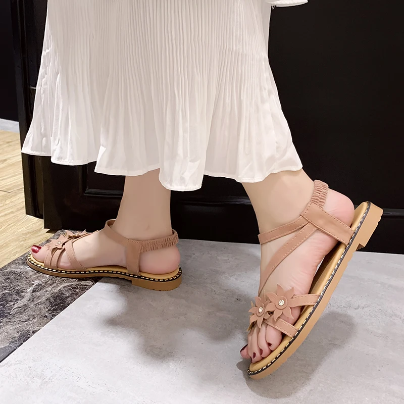 2020 брендовые пляжные сандалии на плоской подошве женские шлепанцы богемные