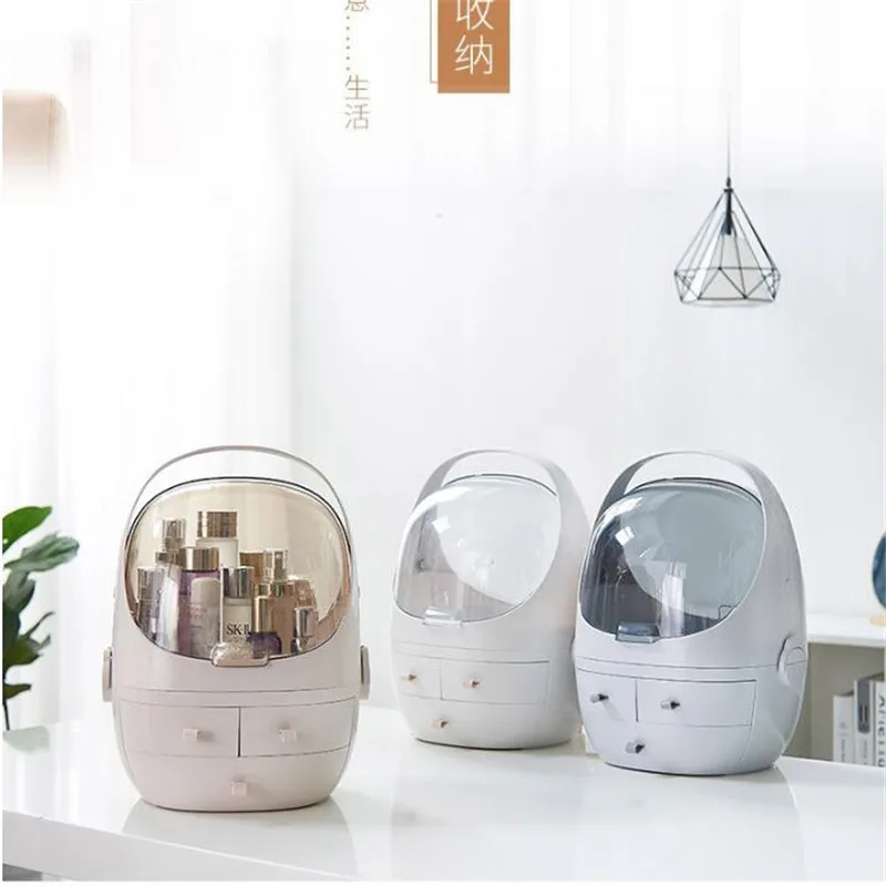 Коробка для хранения косметики пластиковый контейнер чехол ванной Настольный