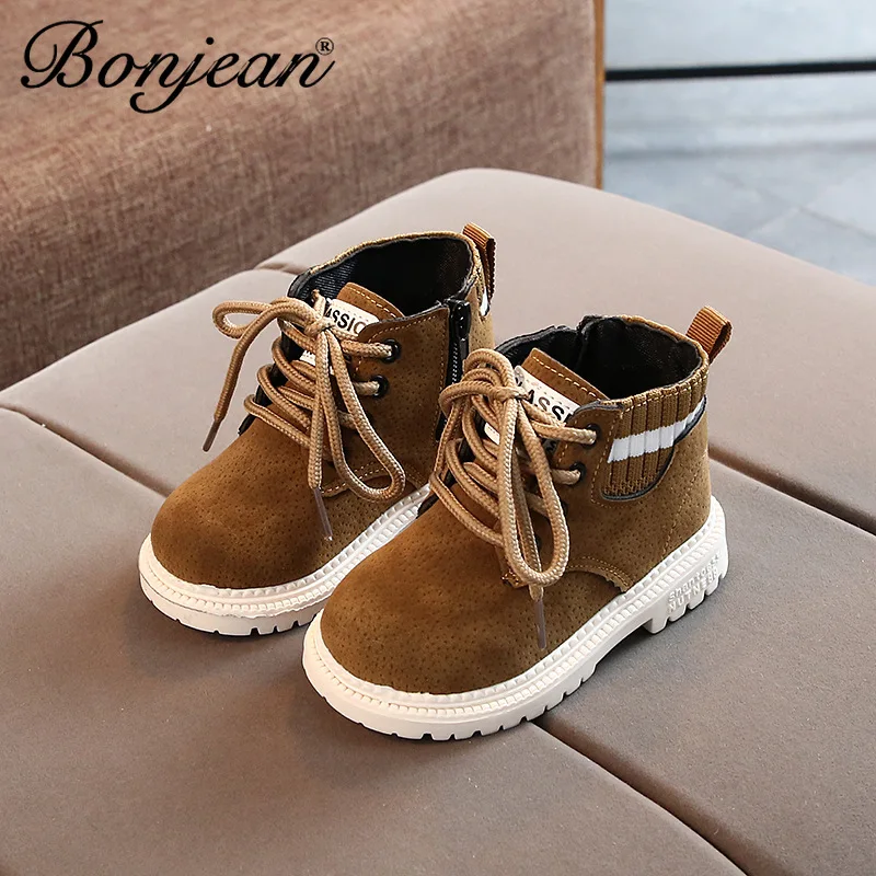 Осень/Зима 2020 плюшевые детские ботинки повседневная обувь Martin для мальчиков и