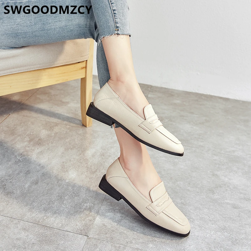 Лоферы Черные кожаные туфли Женские туфли-оксфорды Роскошная Брендовая обувь