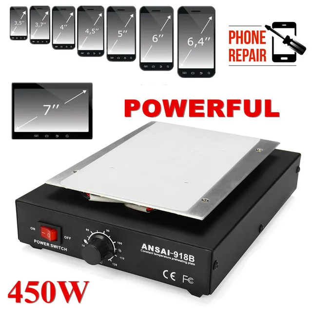 lcd screen separator heating platform plate glass removal phone repair machine auto heat smooth plate free global shipping