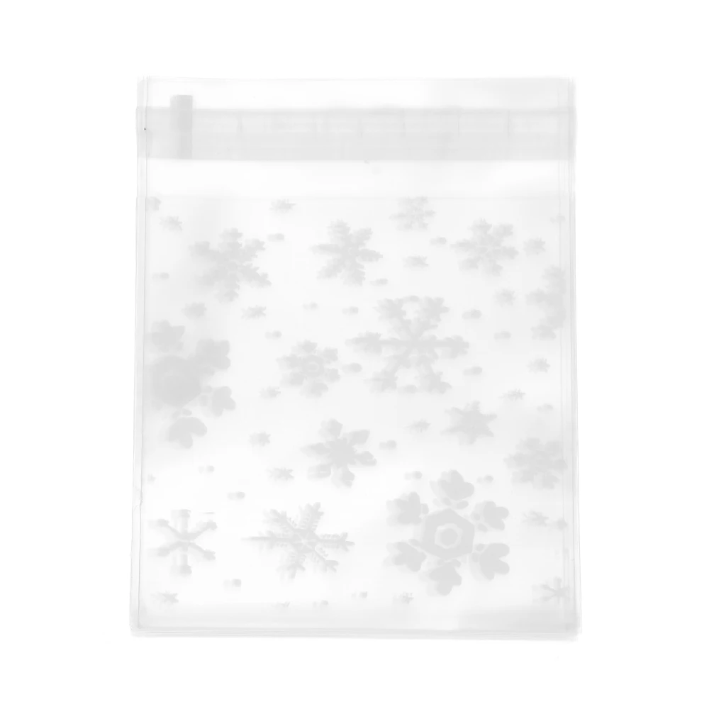 13x10cmStyle17 50 шт./лот, рождественские упаковочные мешки для выпечки, мультяшный Рождественский Санта-Клаус, снеговик, закуска, конфета, сумка для хранения конфет - Цвет: 13x10cmStyle17