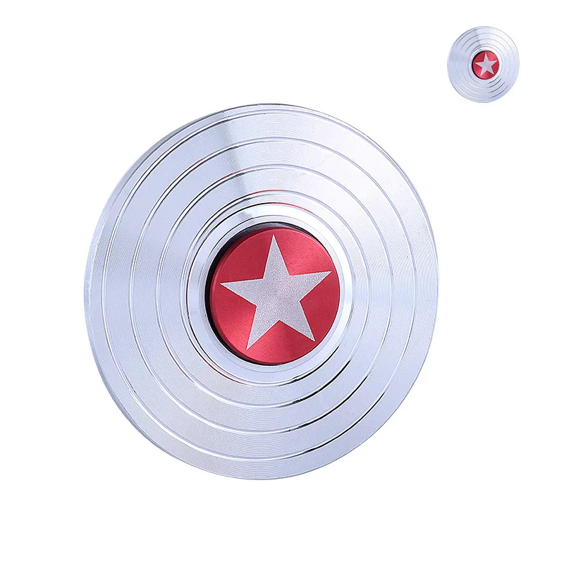 Капитан Америка щит Спиннер Человек паук Железный человек игрушка декомпрессии