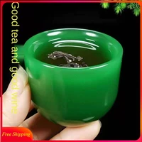 jade tea cup kung fu tea set health high end jade single master cup set jade water cup wine glass bowl teacups small water cup