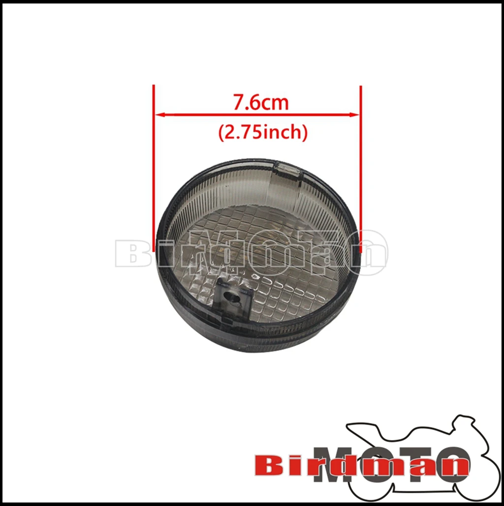 Cruisers Front&ampRear 2.75" Turn Signal Cover Replaceable Lens for Kawasaki Vulcan 1600 Classic Noma Honda Shadow Aero Stateline |