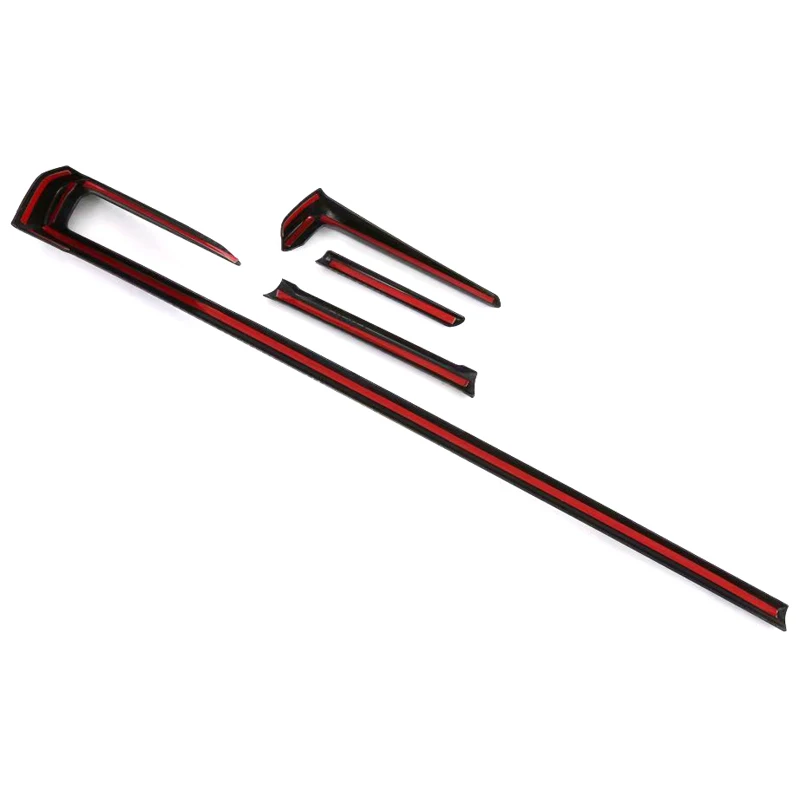 

For Mazda3 M3 Axela 2019 2020 Car Accessories Interior Car Front Bottom Middle Console Strip Decoration Cover Trim 4PCS