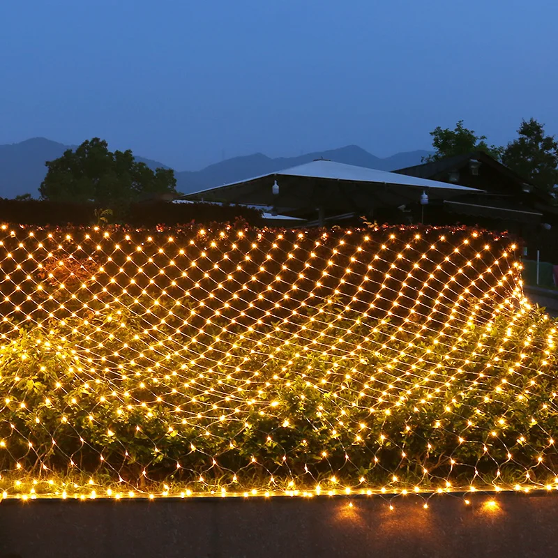 

LED Net Curtain Mesh Fairy String Light Christmas 3x2m 200led EU 220V Party Wedding New Year Garland Outdoor Garden Decoration