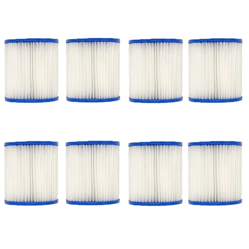 

8 шт. фильтрующие картриджи для бассейна типа H, Сменный фильтр для бассейна Intex H, 29007E