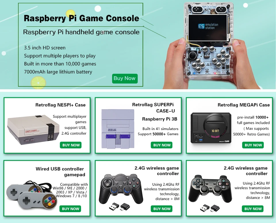 Hdmi-выход Retroflag SUPERPi чехол-J чехол с Raspberry Pi 3B видео игровая консоль Ретро игровая консоль и 15000+ игры