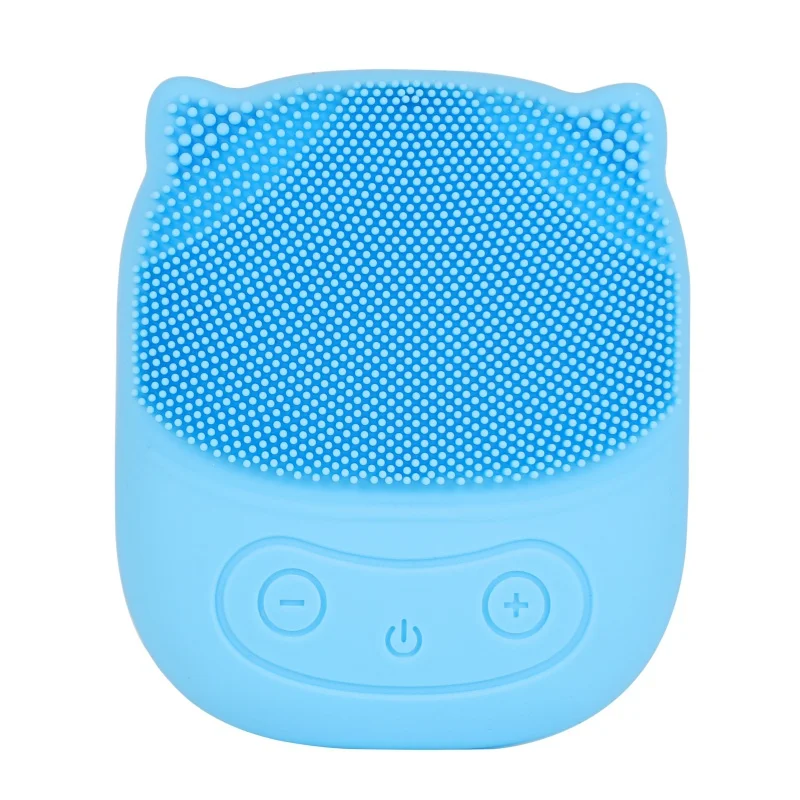 DH1652L Очищающая щетка для лица, USB, звуковая вибрация, очиститель для лица, силиконовая, Глубокая Чистка Пор, электрическая, водонепроницаемая, массажная, мягкая, для мытья лица - Цвет: DH1652L