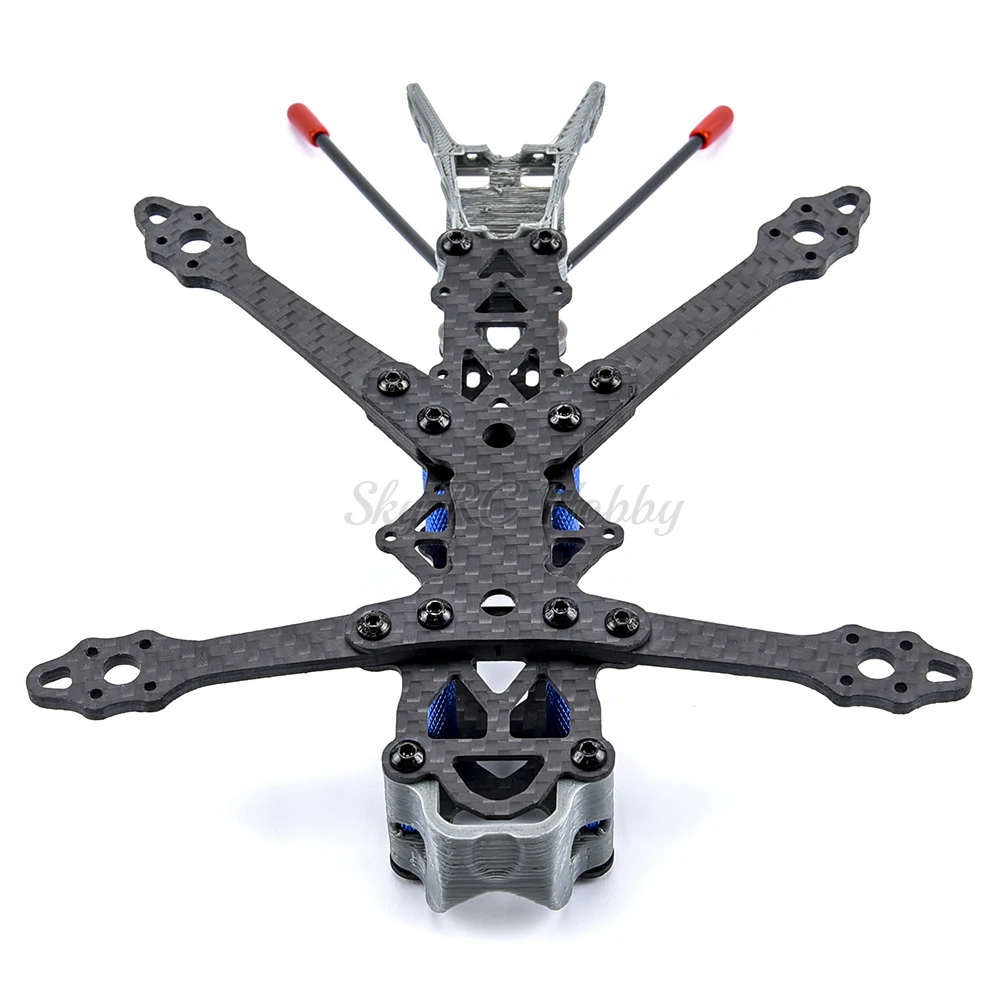 Kit de cuadro de 3 pulgadas, 150mm/4 pulgadas, 175mm, tablero de fibra de carbono ligero X tipo 3K, Dron FPV, cuadric&oacute;ptero con impresi&oacute;n 3D-3