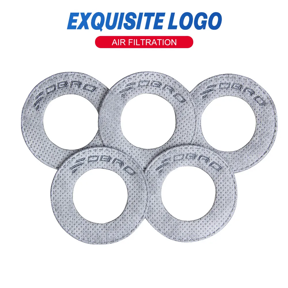 3-слойные фильтры FDBRO дышащие хлопковые сменные для защиты от пыли новые против