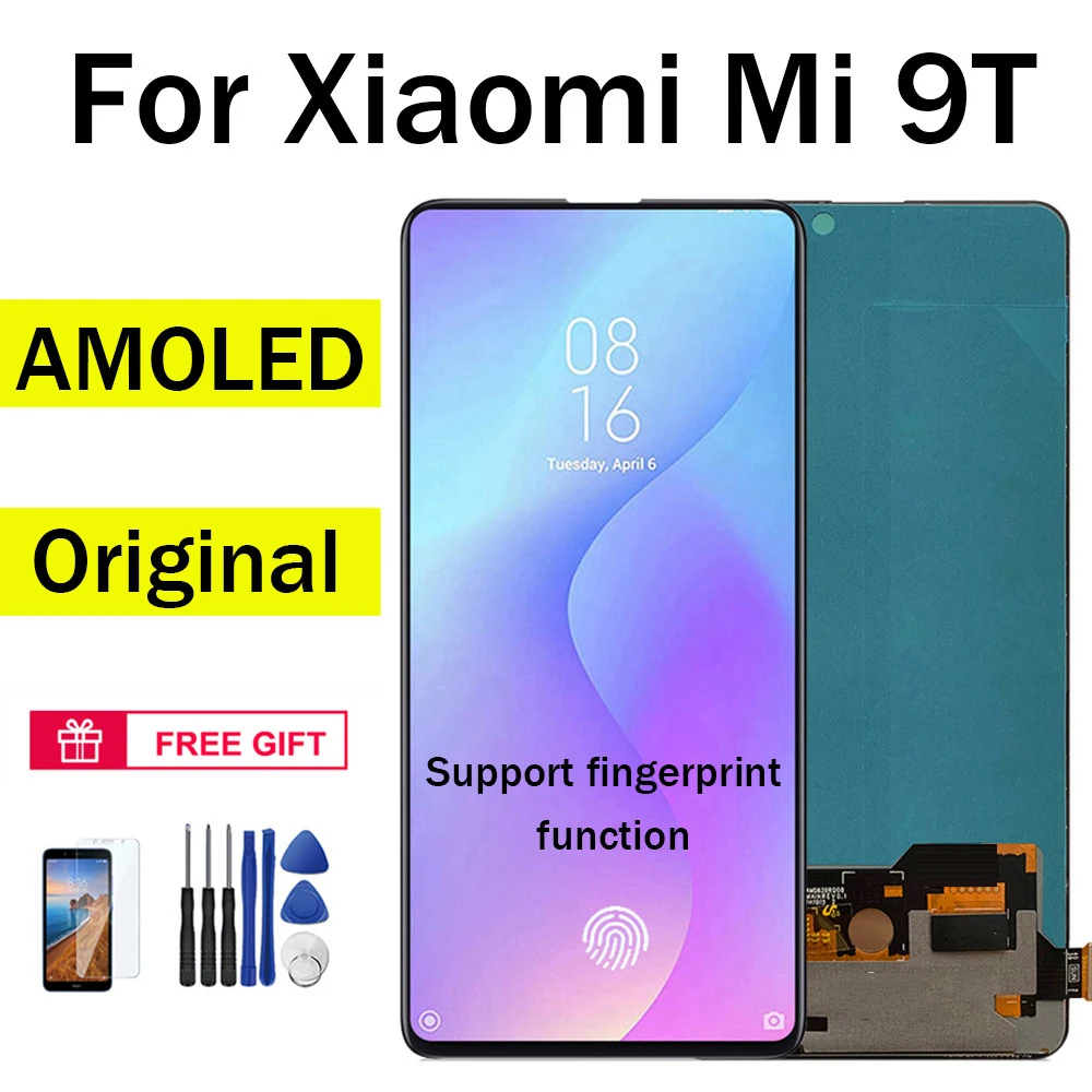 

AUMOOK AMOLED LCD for Xiaomi Mi 9T Pro LCD for Redmi K20 Display for Xiaomi 9T MI9T Pro Redmi K20 Touch Screen Digitizer Parts