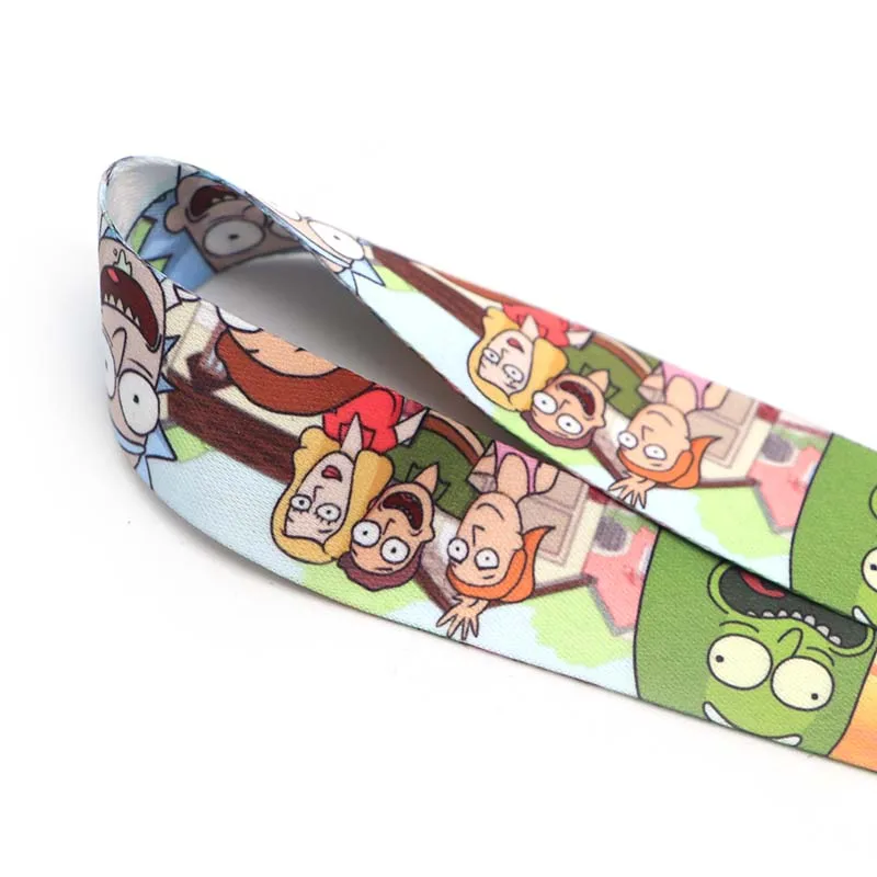 Мультфильм аниме ремешок для брелка ID карты пройти телефон Веревка значок