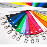 2 0cm colorful lanyard for name tag id card holder suspension rope cord badge rope office school supplies metal buckle lanyard