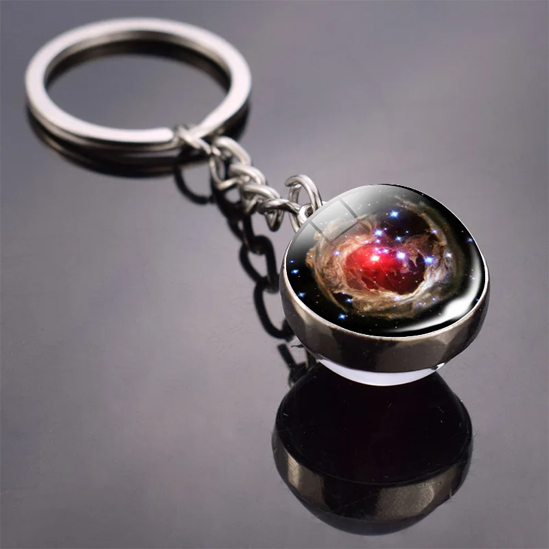 Новинка модные украшения Nebula планеты галактика двухсторонний стеклянный шар