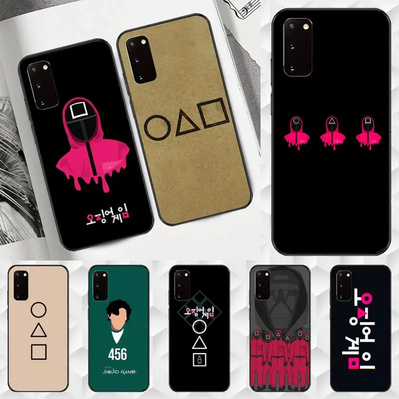 

Funny Squid Game Phone Case For Huawei P40 P30 P20 P10 P9 P8 Pro Lite Plus P SMART 2019 9 Lite 2016 Soft Cover Coque
