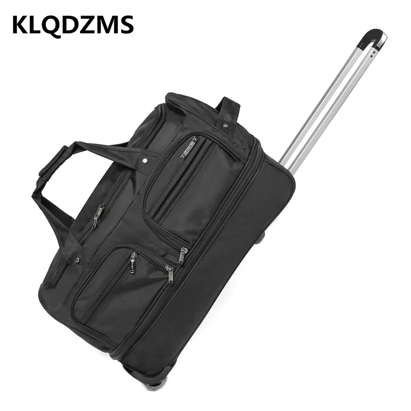 KLQDZMS Trolley Backpack Portable Handbag Travel Suitcase Casual Suitcases With Wheeled Trolleys Rolling Luggage
