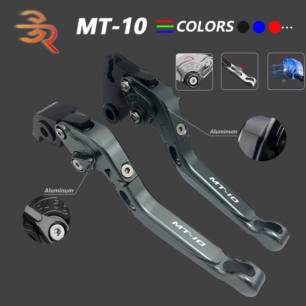 

Brake Clutch Levers Aluminum Adjustable Folding Extendable Motorcycle Accessories For Yamaha MT 10 MT10 FZ 10 FZ10 2016 2017