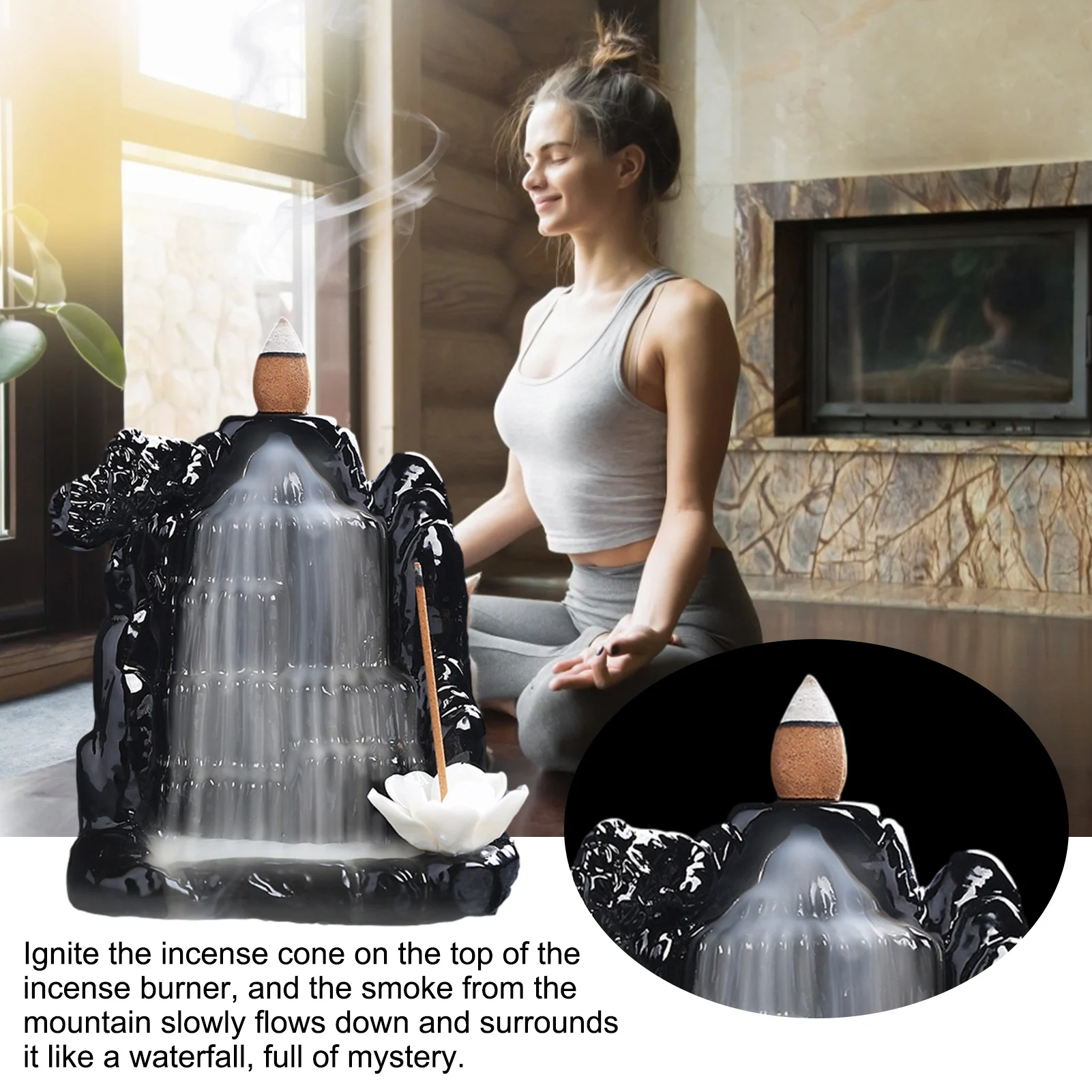 Подставка для курильника 100 шт. в форме водопада курильницы дома чайного