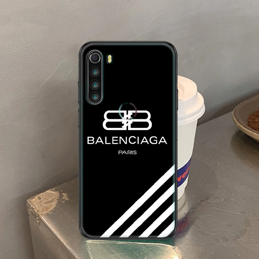 

Fashion B-Balenciagas Brand Phone case For Xiaomi Redmi Note 7 7A 8 8T 9 9A 9S 10 K30 Pro Ultra black luxury back trend hoesjes