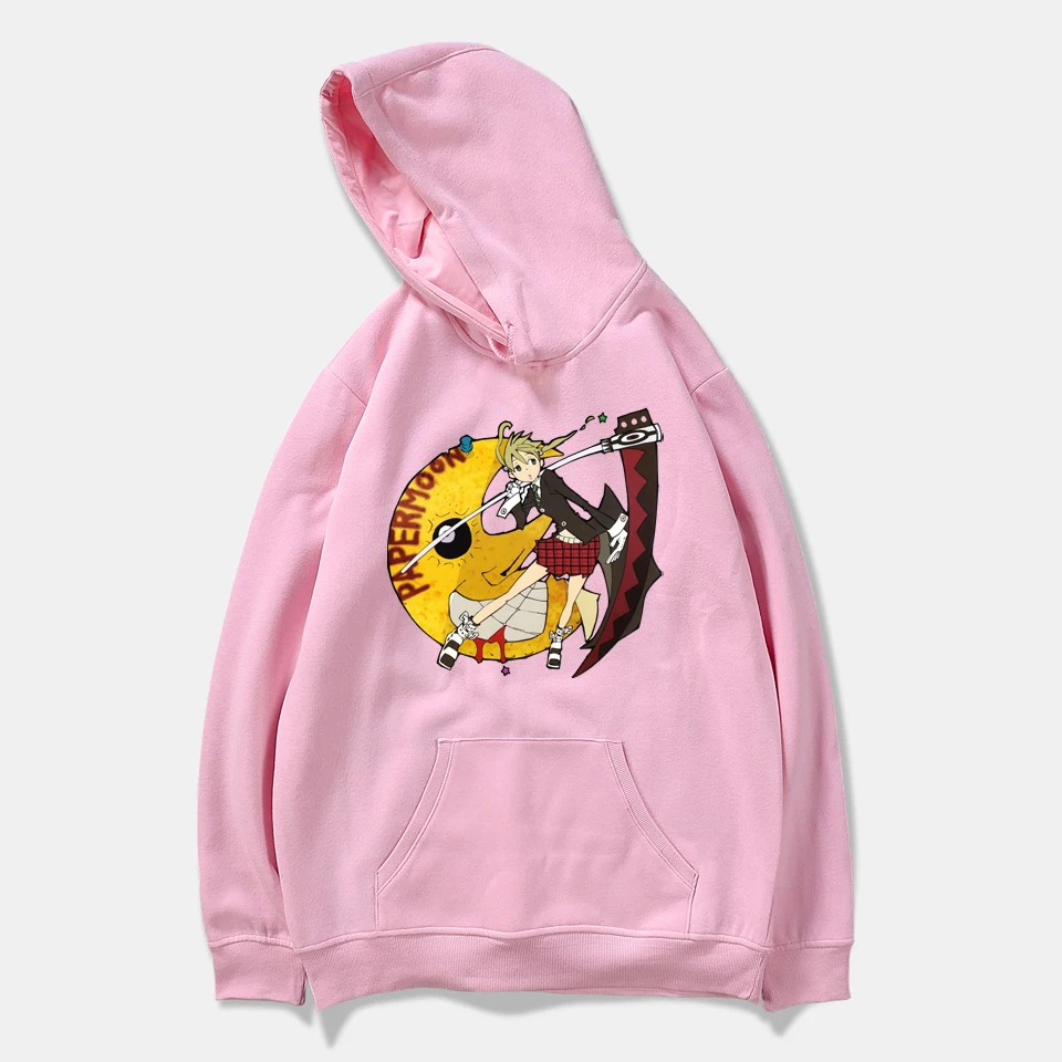 

Harajuku Boys Hoodies Pullovers Simple Style Print Casual Soul Eater Hoodies Men Women Basic Hoodies Autumn Kpop Sweatshirt