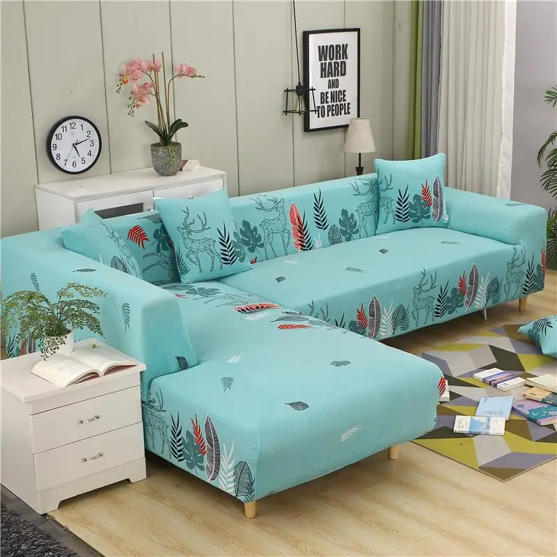 1/2/3/4 Seater Solid Sofa Cover Spandex Modern Elastic Polyester Couch Slipcover Chair Furniture Protector Living Room 16 Colors | Дом и сад