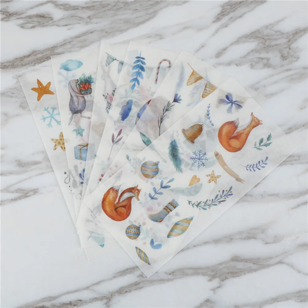 

6pcs/lot DIY Fairy tale world Adhesive Stickers Diary Stationery Stickers diy Calendar Album Photo Decor stationery