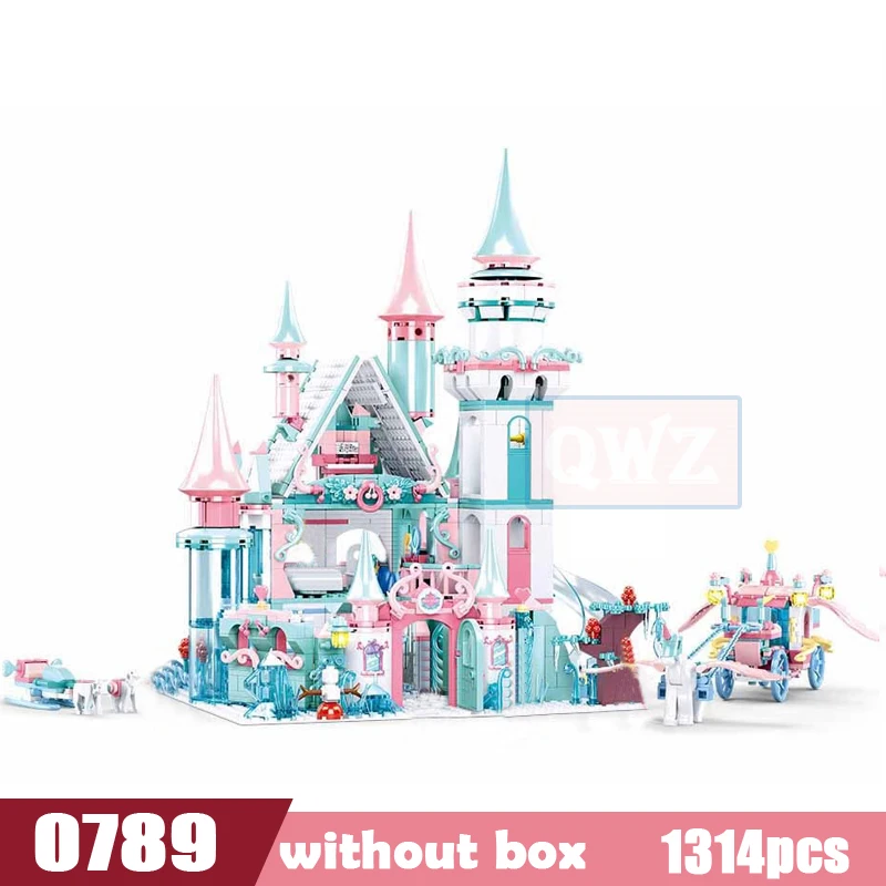 

Princess Toys Snow World friend Series Ice Castle Set Girls Friend Building Blocks Compatible Bricks Toys Girl birthday Gifts