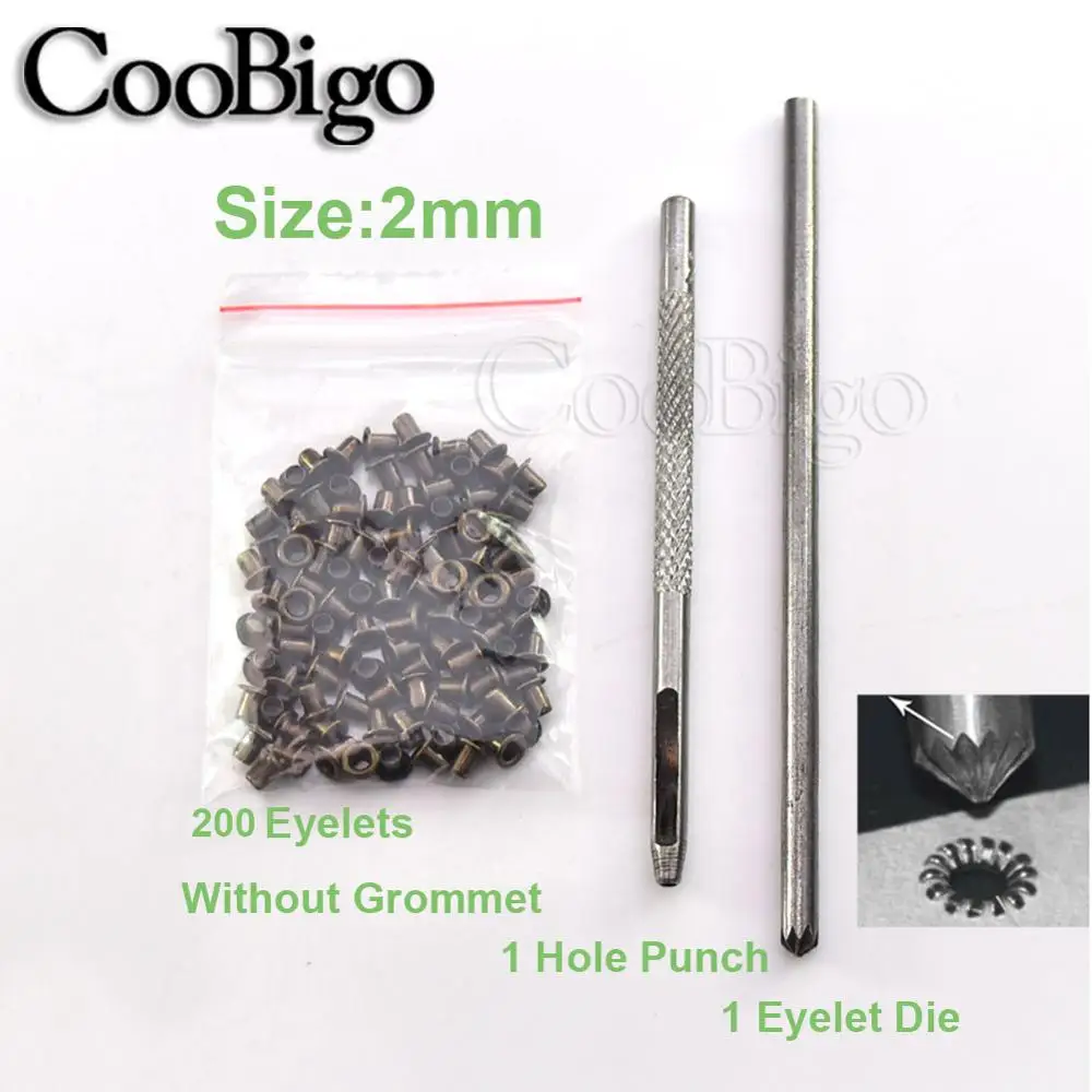 200 набор античных латунных пробойников и инструментов для штамповки 2 мм 17 ремня