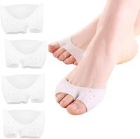 4pcs silicone toe sleeve foot protection ballet high heels hallux valgus gel protective protector care tool massge toe pad
