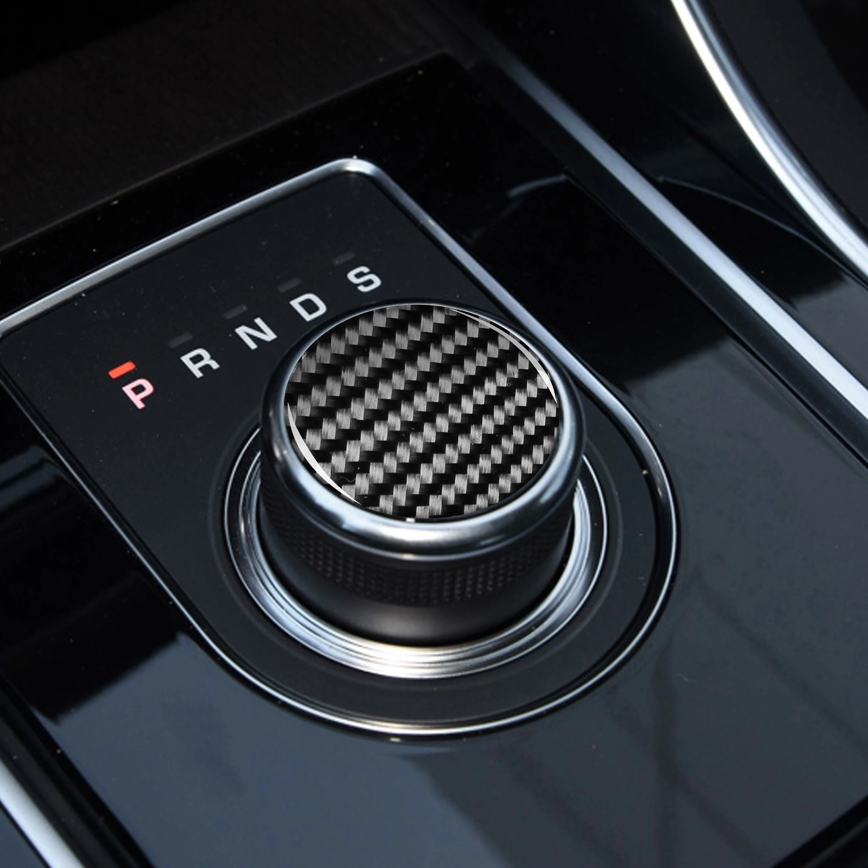 For Jaguar F-PACE XE XF XJS R Sport X761 X760 X260 Accessories Carbon Gear Box Shift Shifter Suround Insert Button Trim Sticker images - 6