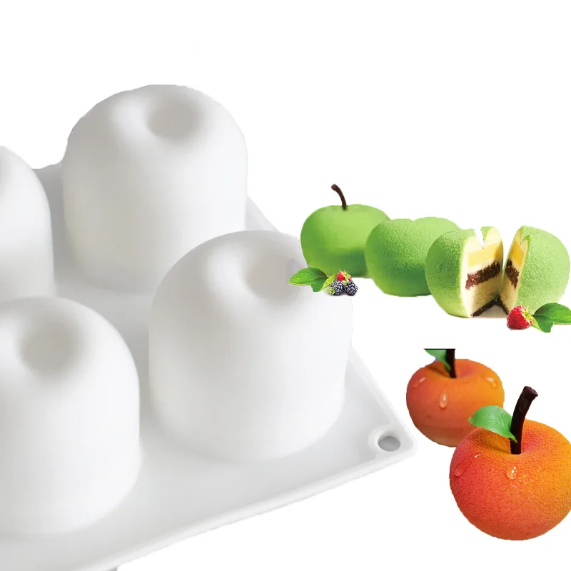 Чистый красный 3D желе Apple французский десерт выпечки инструменты DIY