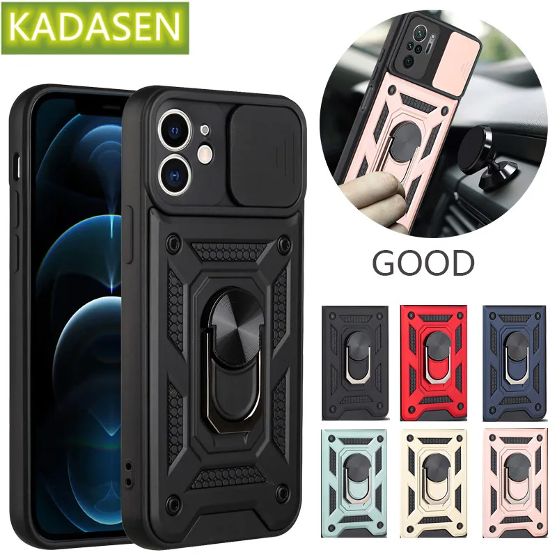 

5A Shockproof Armor Stand Holder Case For iPhone 13/12/11 Pro XS Max XR 8/7/6/6S Plus SE 2020 Mini Camera Protection Phone Cover