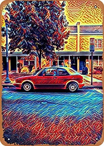 

Metal Sign - Space Pizza A Red Vehicle - 8 x 12 Vintage Look Tin Sign