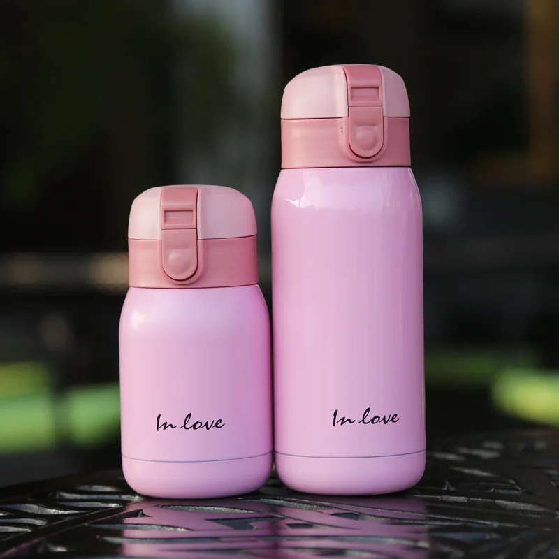 200ml/360ml Cute Portable Kids Water Bottle High Quality Double Walled Thermos Creative Thermal Cup |