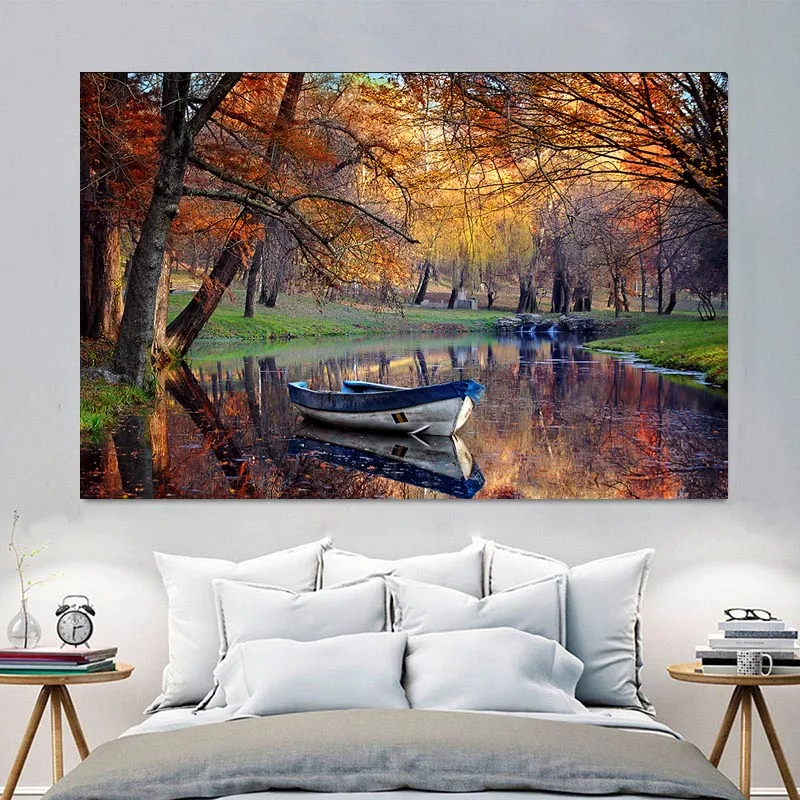 

HD Prints Canvas Posters Home Decor Landscape Natural landscape Paintings Wall Art Scenery Picture Modular Living Room