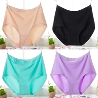 cp120 4pcslot seamless women underwear solid big size breathable lingerie panties everyday casual briefs knickers