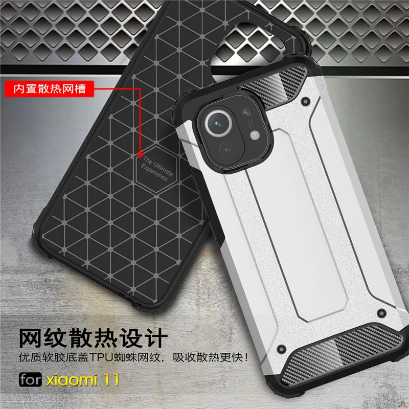 Для Xiaomi Mi 11 чехол для 10T Pro Note 10 Lite противоударный прочный защитный силиконовый