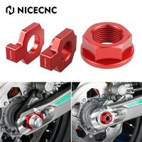 nicecnc rear wheel axle nut screw chain adjuster for beta 2t 4t rr rrs rr s 125 200 250 300 350 390 430 498 500 520 xtrainer 300
