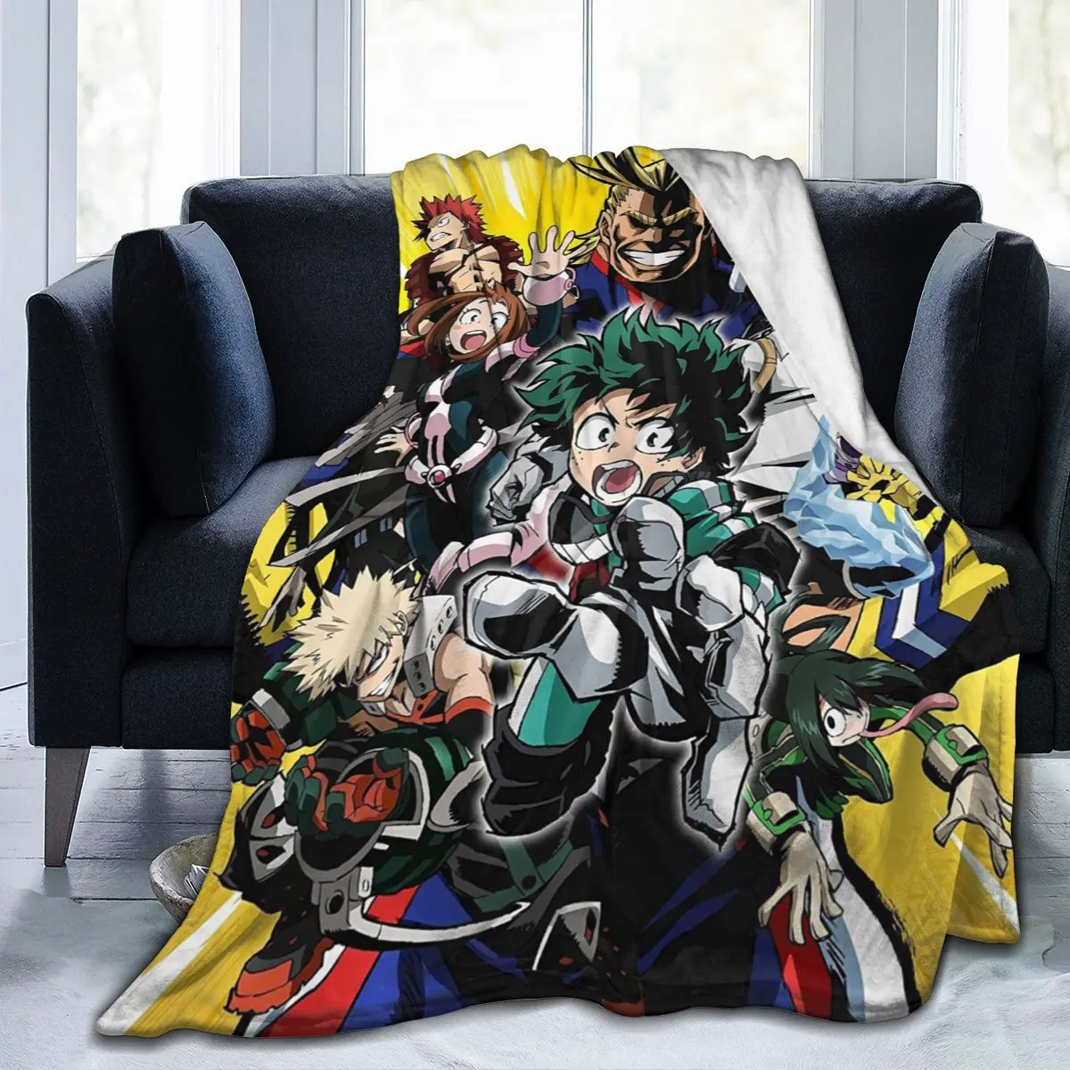 

My Hero Academy Soft Plush Blanket Flannel Children/Adult Air Conditioning Blanket Four Seasons Sofa Bedroom Warm Blanket