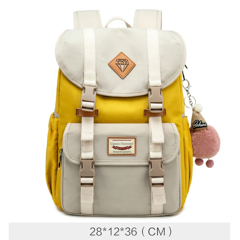 Женский школьный рюкзак Macarons водонепроницаемый большой дорожный на плечо для