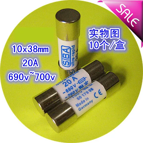 

The fuse tube 5017906 20 a 690 v, 700 v 10 x38mm high quality fuse molten core