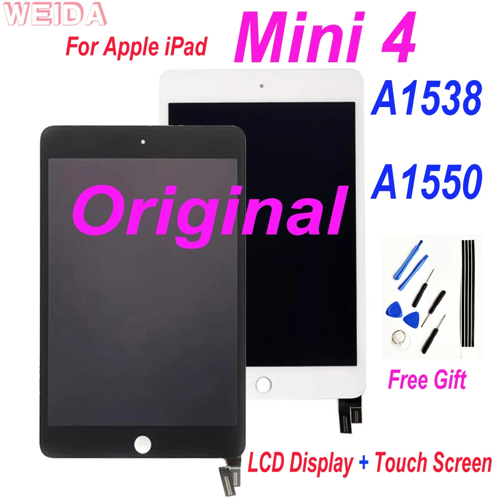 

Original LCD For iPad Mini 4 Mini4 A1538 A1550 LCD Display Touch Screen Digitizer Assembly Replacement Part For iPad Mini 4 LCD