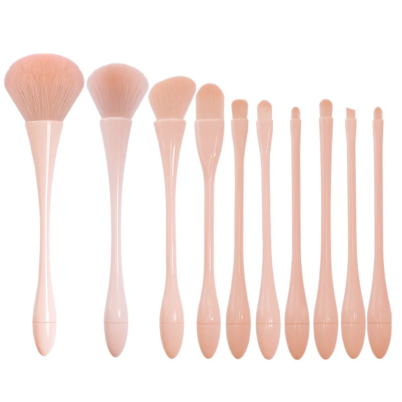 

10pcs makeup brushes set for cosmetic foundation powder blush eyeshadow kabuki blending make up brush beauty tool