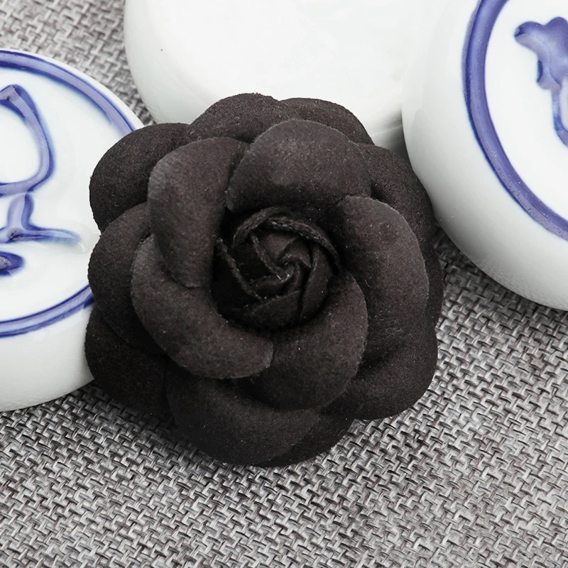 5PCS /33 Colors Mini Chiffon Fabric Flower For Wedding Invitation Artificial Flowers For Dress Decoration