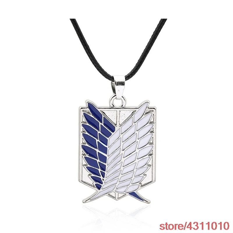 Модное ожерелье с подвеской в виде аниме атака на Титанов значок легиона цзюу но