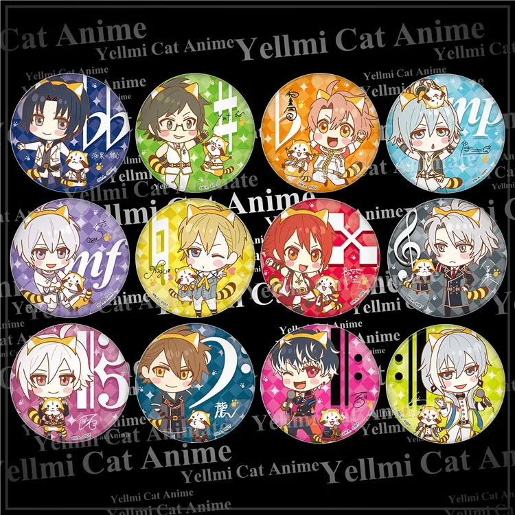 1 шт. 58 мм Idolish7 Значки для косплея брошь булавка коллекции икон Никайдо Ямато